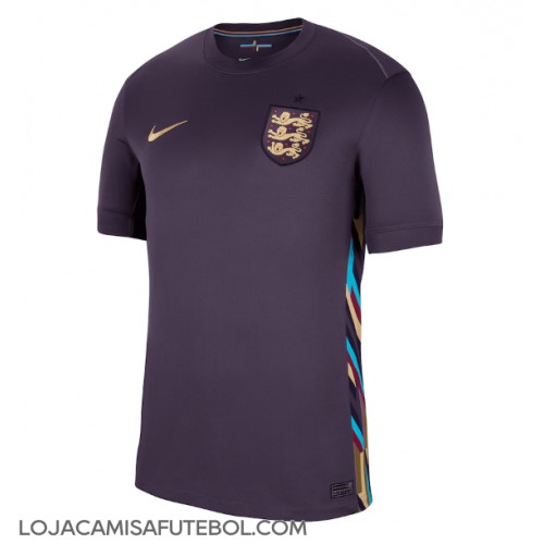 Camisa de Futebol Inglaterra Equipamento Secundário Europeu 2024 Manga Curta